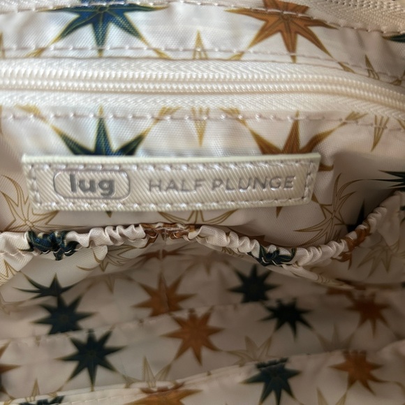 LUG HALF PLUNGE SATIN LUXE CROSSBODY METALLIC CHAMPAGNE NWT - Picture 4 of 6